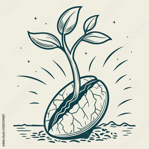 High-Quality EPS Seed Image – Perfect for Agriculture, Botanical, and Nature Designs.