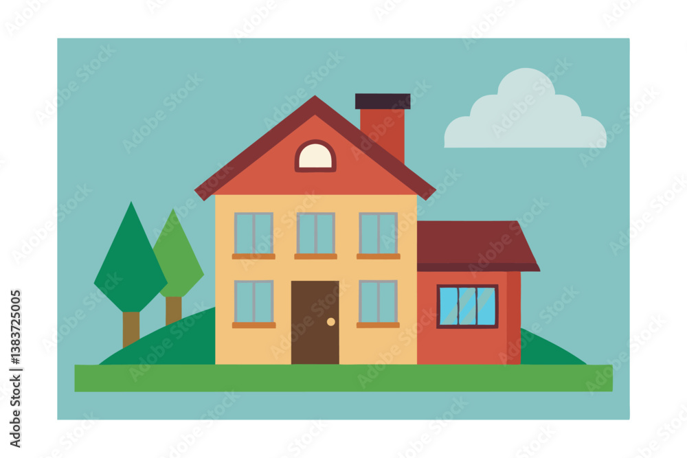 vector illustration of houses vector illustration of houses