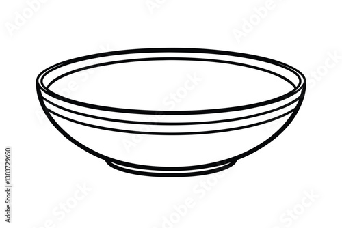 bowl on white background