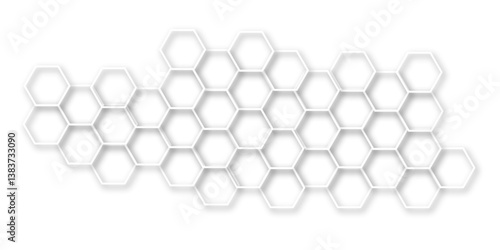 An Immersive and Futuristic Background Design Showcasing Interlinked Hexagonal Forms, Symbolizing Advanced Molecular Systems Within a Contemporary Tech-Driven Visual Framework