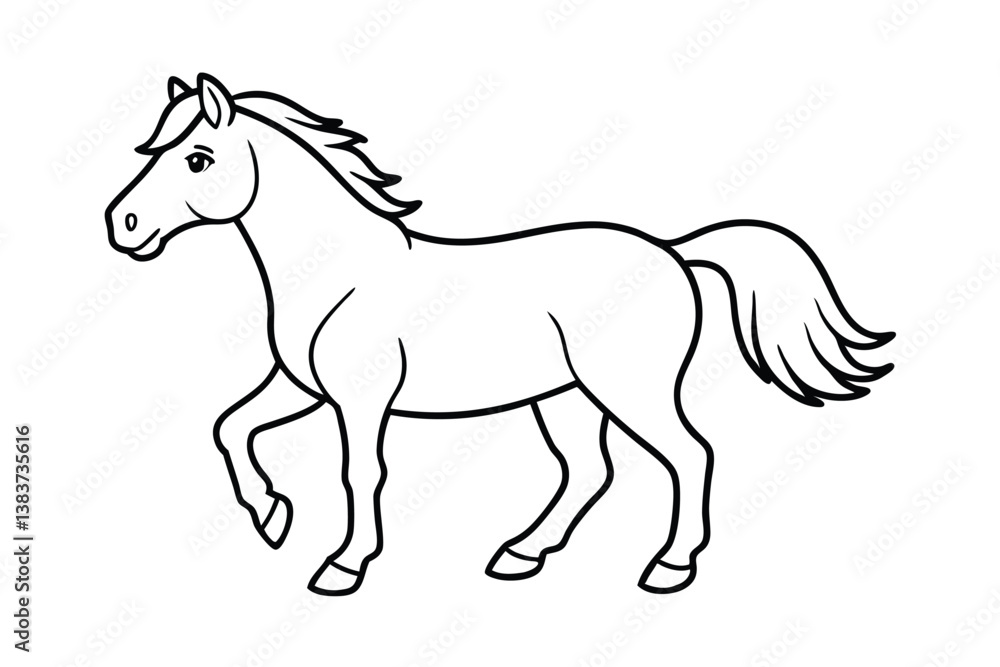 vector illustration of a horse vector illustration of a horse