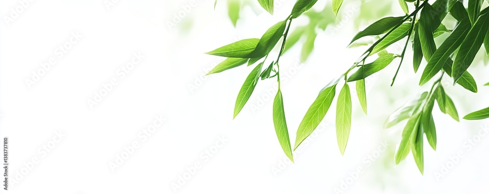 Fototapeta premium Fresh, vibrant green leaves