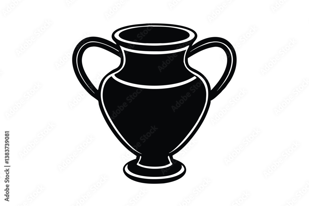 brown vase isolated on white brown vase isolated on white