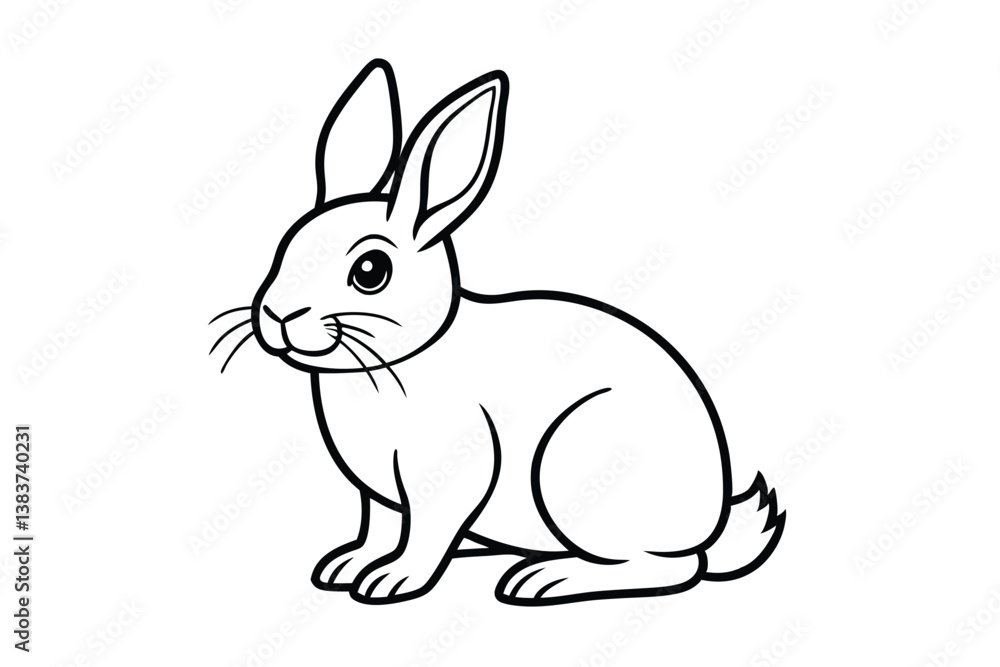 vector illustration of a rabbit vector illustration of a rabbit