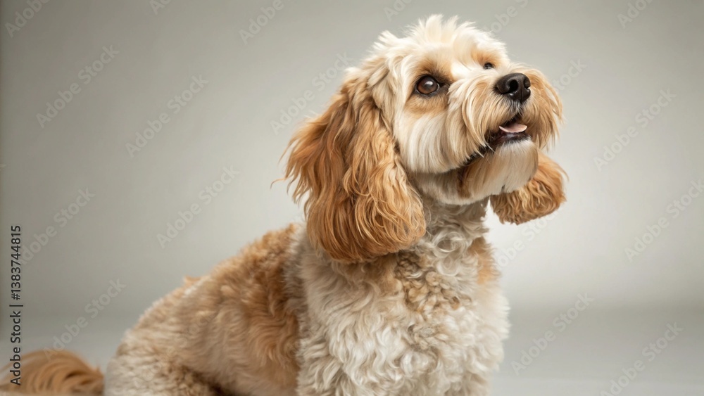 Cavapoo on studio background
Cavapoo on studio background