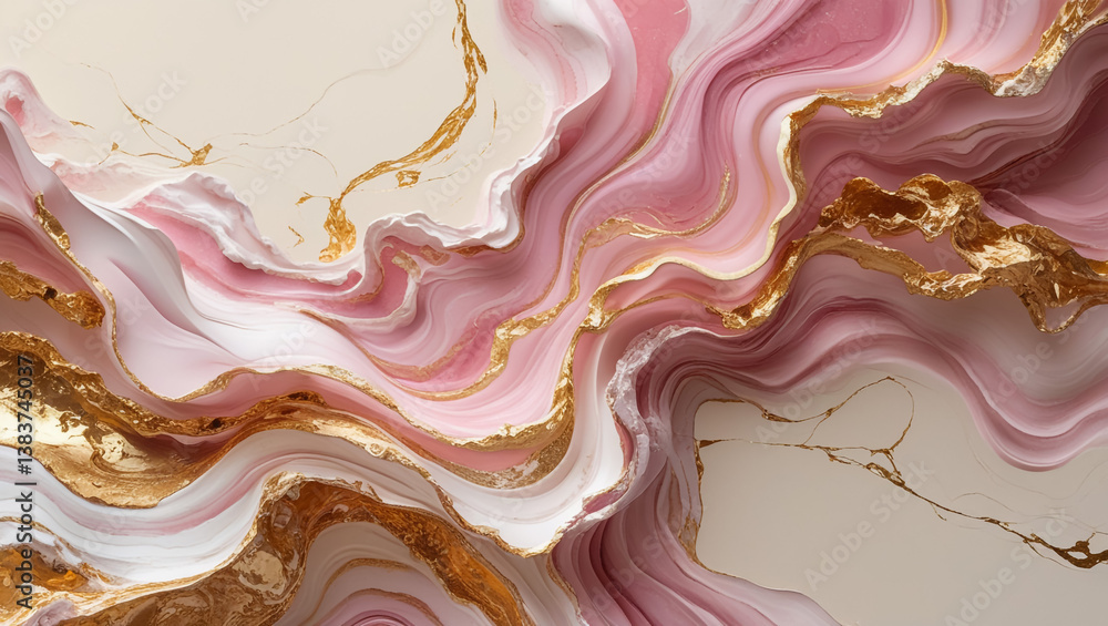 Fluid art texture. Backdrop with abstract swirling paint effect. Liquid acrylic artwork that flows and splashes. Mixed paints for baner or wallpaper. Lavender, golden and white overflowing colors Fluid art texture. Backdrop with abstract swirling paint effect. Liquid acrylic artwork that flows and splashes. Mixed paints for baner or wallpaper. Lavender, golden and white overflowing colors
