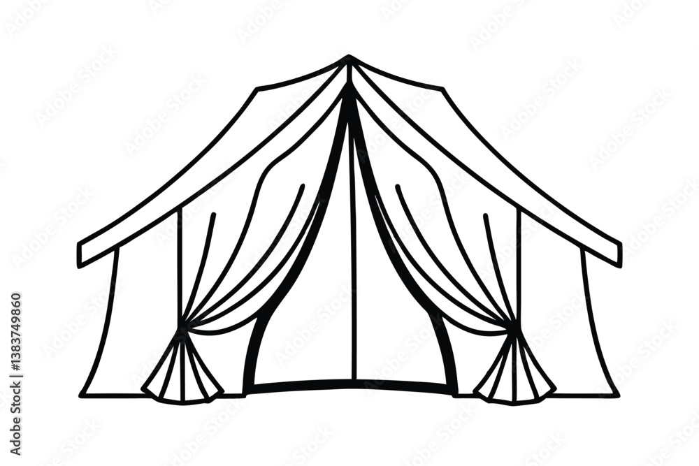 vector illustration of tent vector illustration of tent
