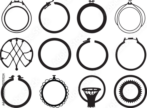 Hoops Silhouette Basketball Player in Action