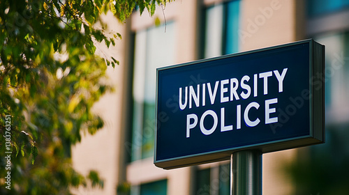 University Police Sign  Campus Security  Safety  Education