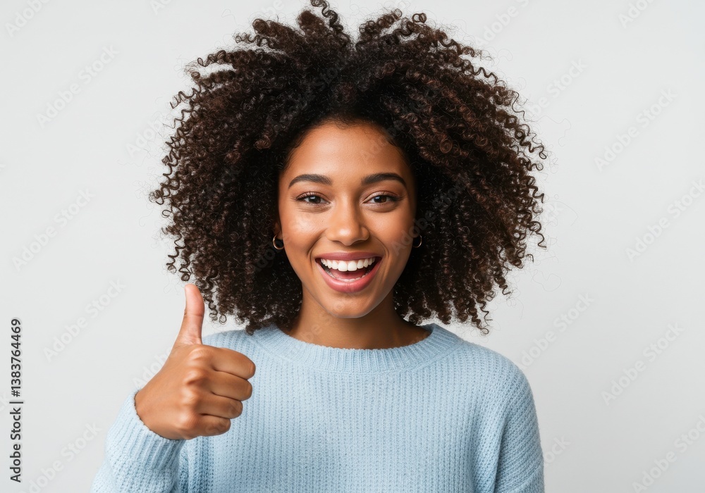 Portrait young woman expressive smile Portrait young woman expressive smile