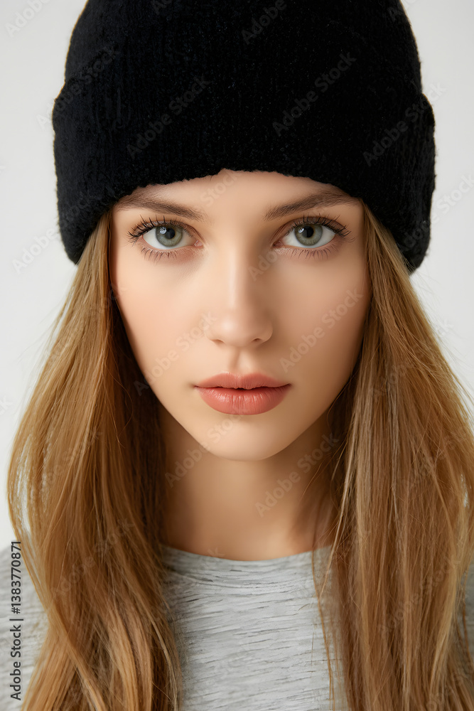 woman, beauty, model, shooting, with, a, black, cap, hat, wool, face, hair, fashion, makeup, make-up, winter, eyes, lips, person, glamour, people, close-up, skin, cold, closeup, smile, cute, blonde, 1 woman, beauty, model, shooting, with, a, black, cap, hat, wool, face, hair, fashion, makeup, make-up, winter, eyes, lips, person, glamour, people, close-up, skin, cold, closeup, smile, cute, blonde, 1