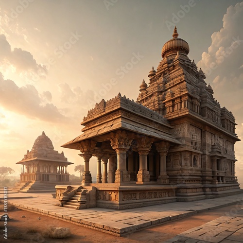 Vishwakarma’s Vision A Surreal Fusion of Ancient Craft and Futuristic AI Symmetry