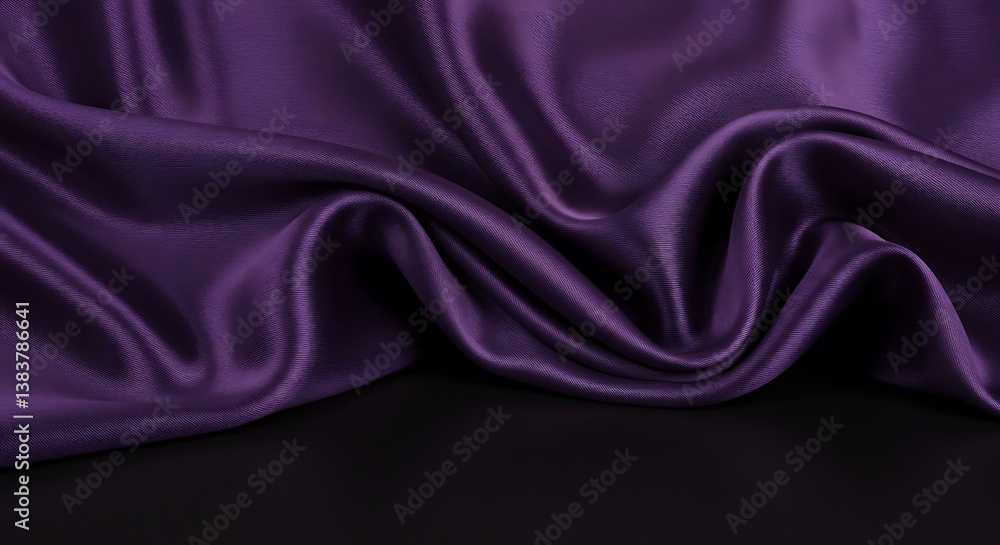 Fototapeta premium Amethyst Drape AI Generated