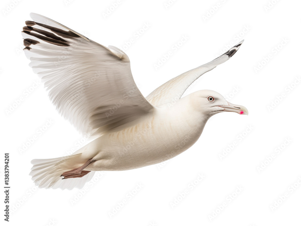 Obraz premium Bird in flight showcasing elegance and grace in natural setting, cut out