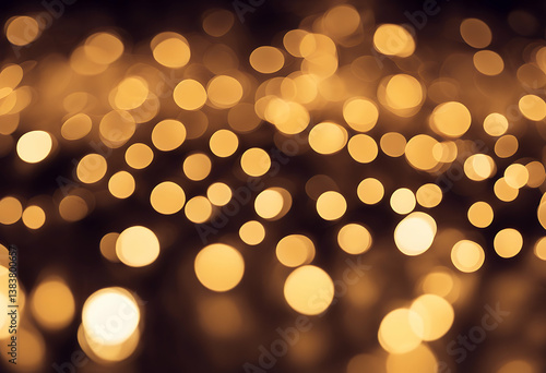 blurred background glden lights sparkle beautiful light celebration soft luminance image shiny party christmas decoration wallpaper glowing blink shine defocused holiday gold gleam glistering pattern