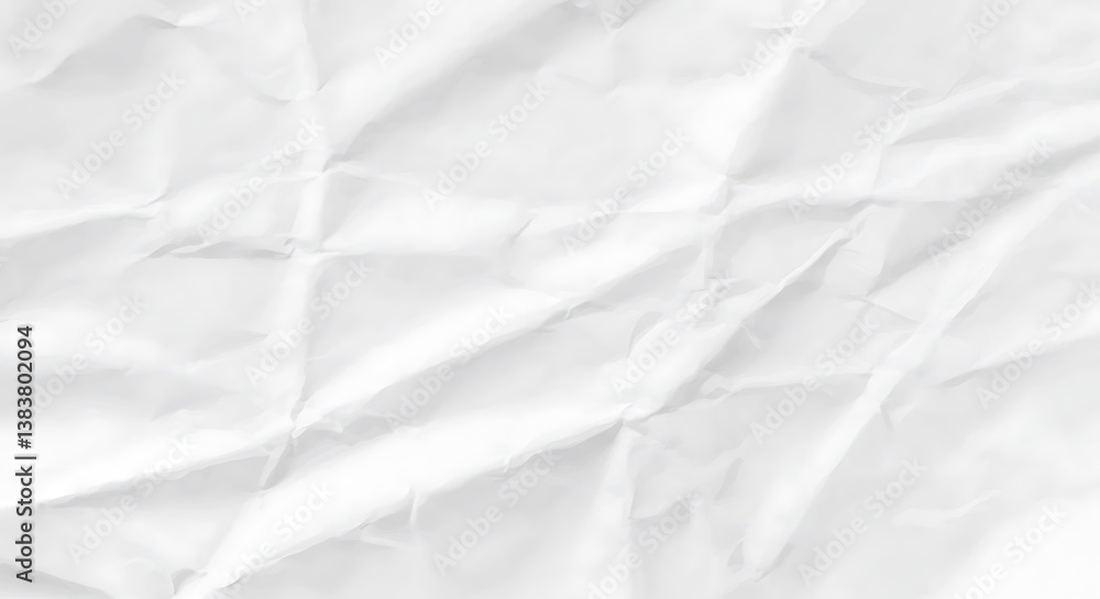 Creased Canvas of White AI Generated Creased Canvas of White AI Generated