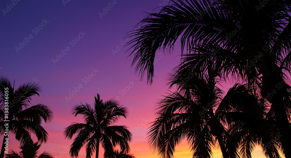 Fototapeta premium Sunset Serenade AI Generated