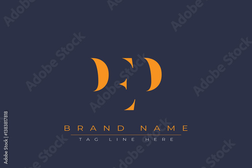 PEP abstract letter logo design. This logo is designed by three abstract letters.