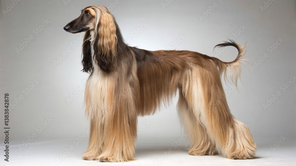 Afghan Hound on studio background
Afghan Hound on studio background