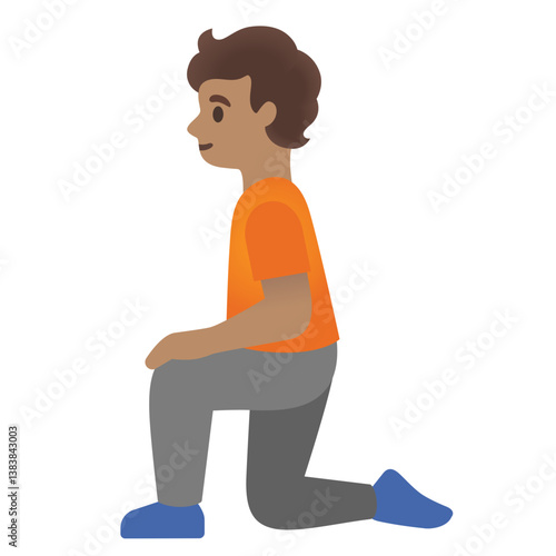Person Kneeling
