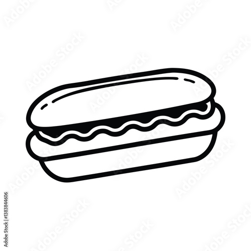 hot dog vector illustration