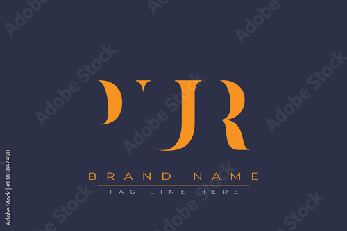 PUR abstract letter logo design. This logo is designed by three abstract letters.