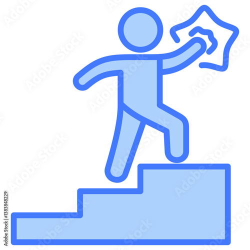 Accomplish Blue Icon