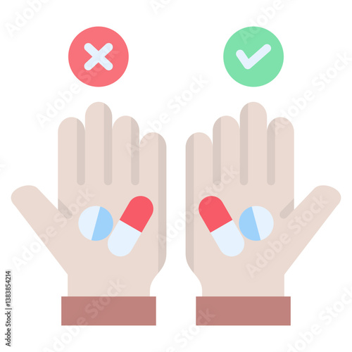Placebo Effect Flat Icon