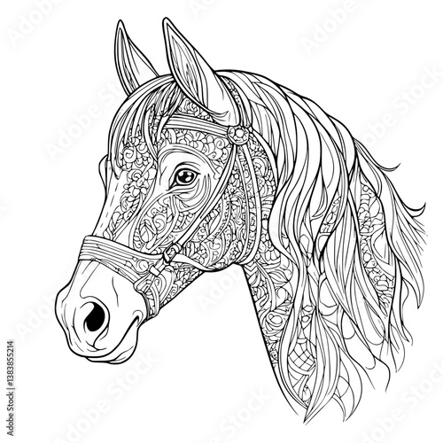 Hoof coloring book vector art, Hoof illustration art
