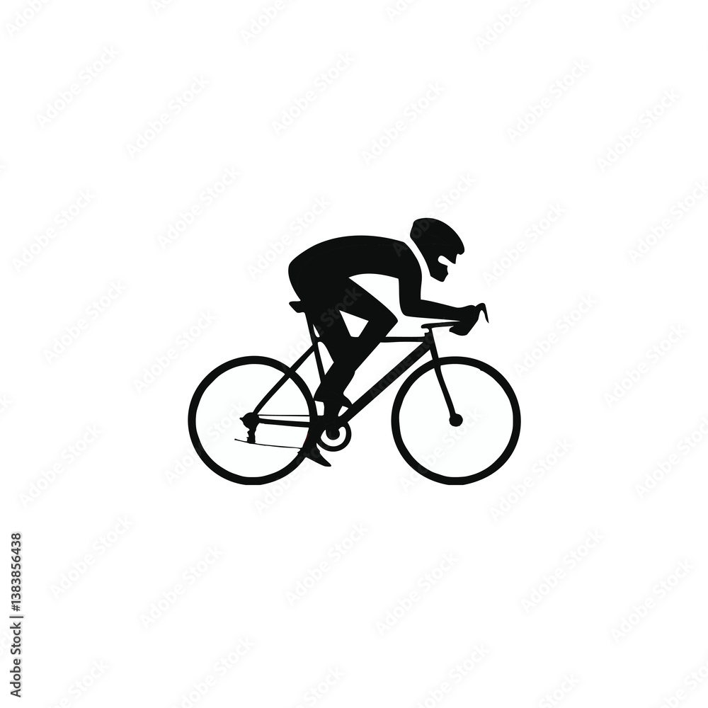 silhouette of a man riding a bike silhouette of a man riding a bike