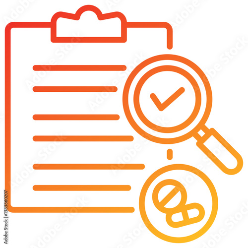Feasibility Line Gradient Icon