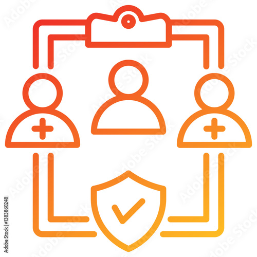 Ethics Committee Line Gradient Icon