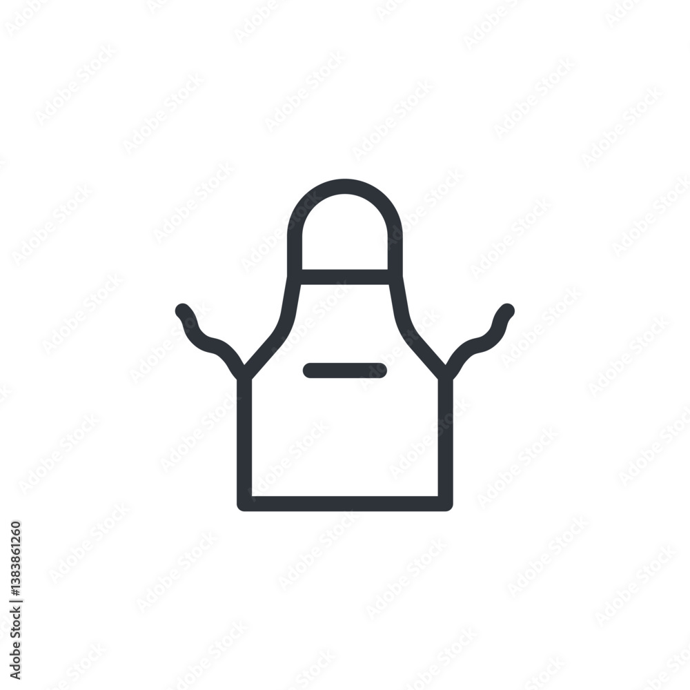 Apron icon. Apron Symbol sign for mobile concept and web design. Vector icon, Logo illustration, Vector graphics Apron icon. Apron Symbol sign for mobile concept and web design. Vector icon, Logo illustration, Vector graphics