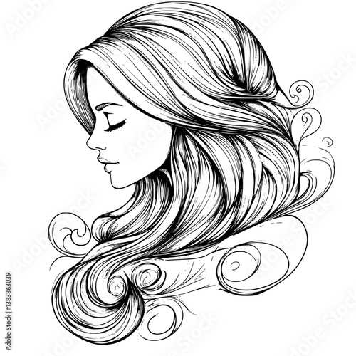 Sparkle hair gel coloring book vector art, Sparkle hair gel vector graphic