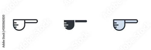 Measuring Spoons icon. Measuring Spoons Symbol sign for mobile concept and web design. Vector icon, Logo illustration, Vector graphics