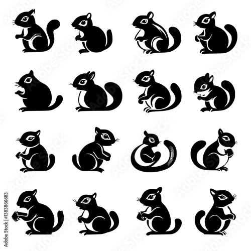 Collection of Chipmunks vector designs, Chipmunks vector image