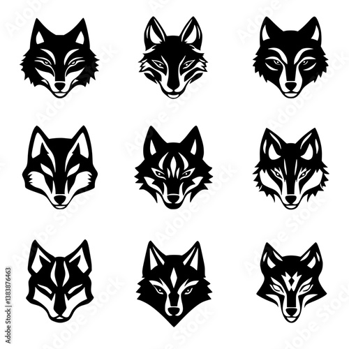 Collection of Jackals vector designs, Jackals vector illustration