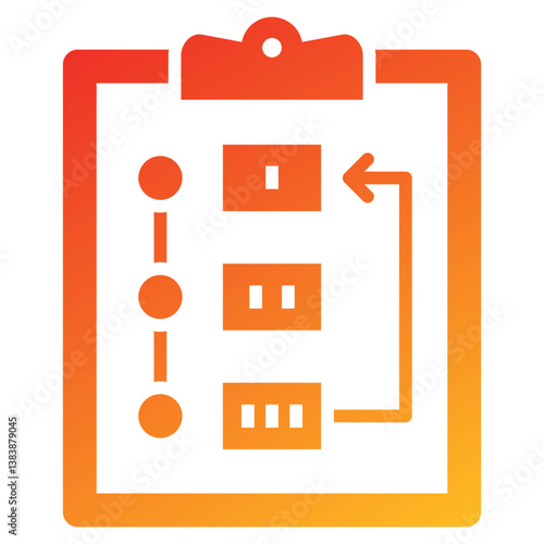 Prioritize Glyph Gradient Icon