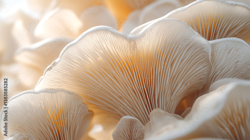 Close up of pleurotus ostreatus mushroom in the garden Close up of pleurotus ostreatus mushroom in the garden