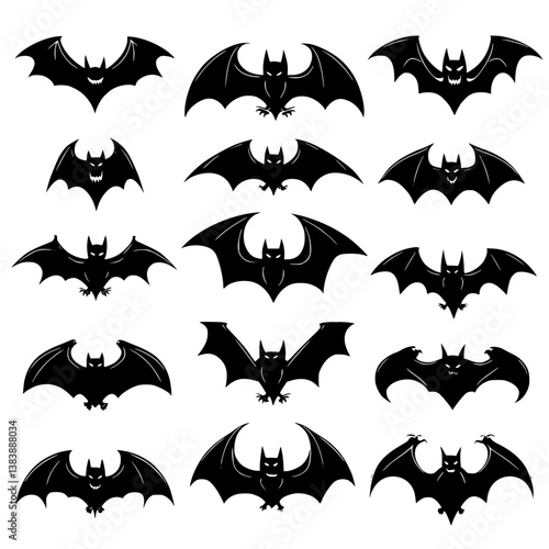 Collection of Bats vector designs, Bats vector graphic
