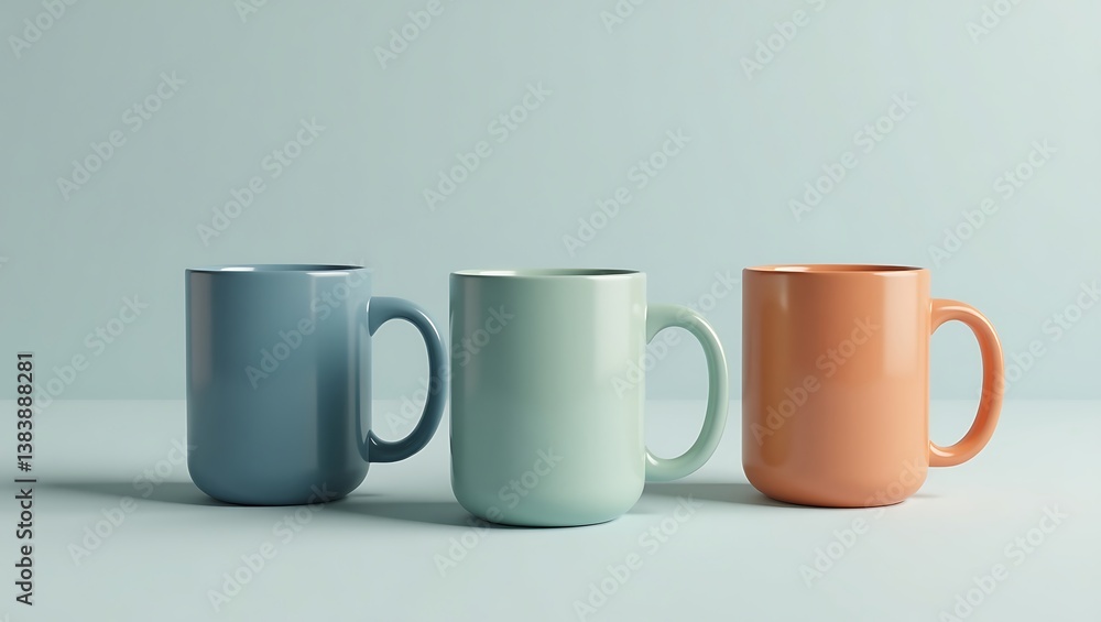 High-Quality Colored Mug Mockup on Solid Background – Realistic Lighting and Shadows for Branding & Product Presentation High-Quality Colored Mug Mockup on Solid Background – Realistic Lighting and Shadows for Branding & Product Presentation