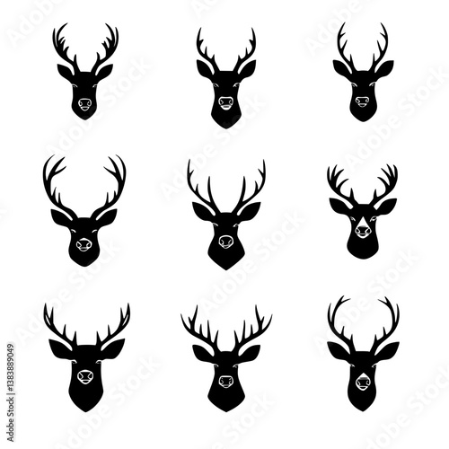 Collection of Deer vector designs, Deer vector graphic