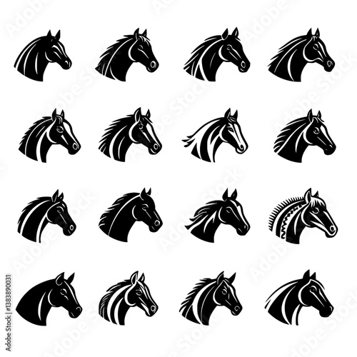Collection of Horses vector designs, Horses vector graphic