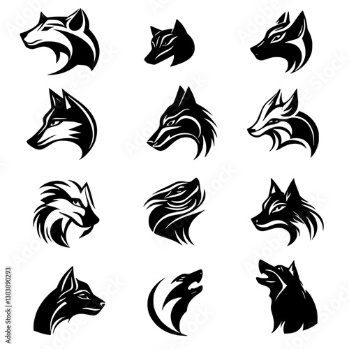 Collection of Jackals vector designs, Jackals vector graphic