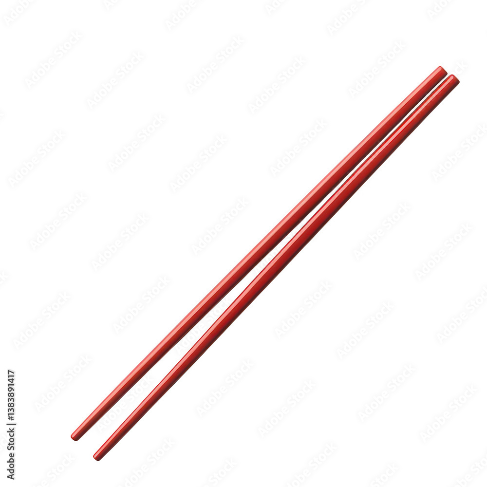 Elegant red chopsticks for culinary presentation and dining decor Elegant red chopsticks for culinary presentation and dining decor