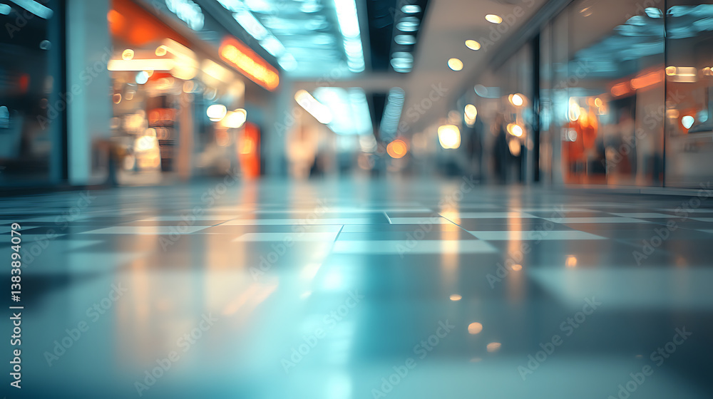 A blurry image of a shopping mall with some items in it A blurry image of a shopping mall with some items in it