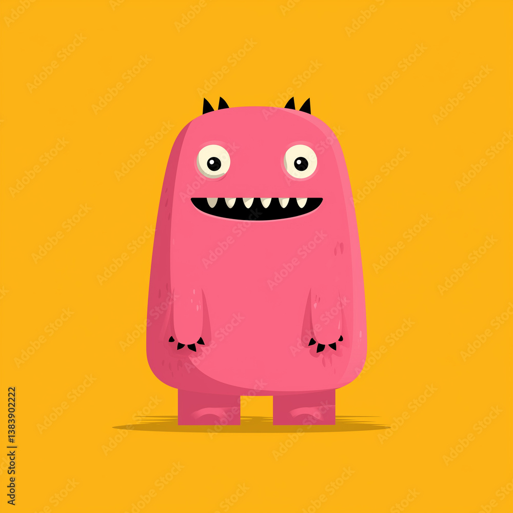 Fototapeta premium Cute monster illustration