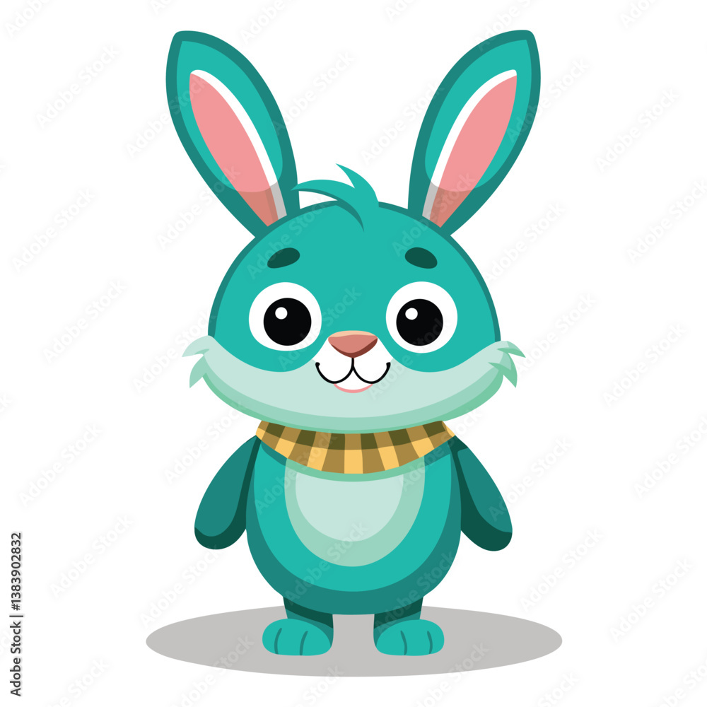 Fototapeta premium Cute Cartoon Bunny