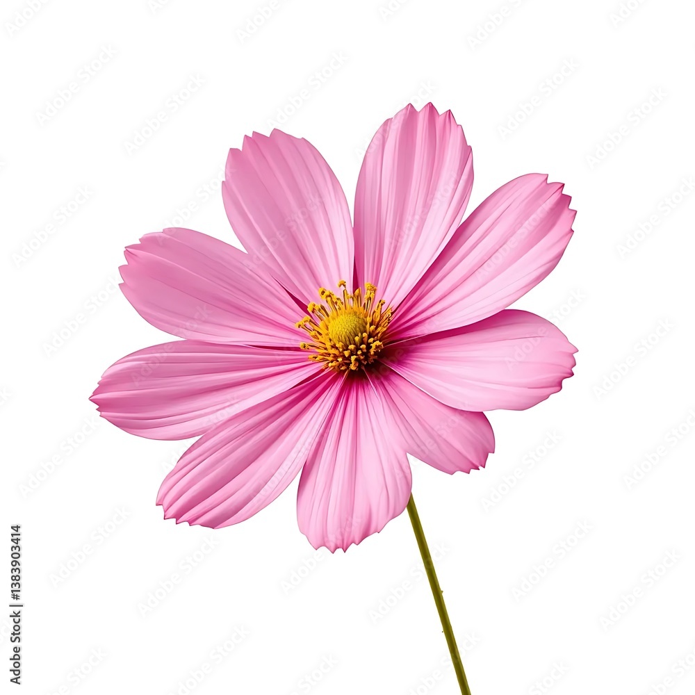 pink cosmos flower isolated pink cosmos flower isolated