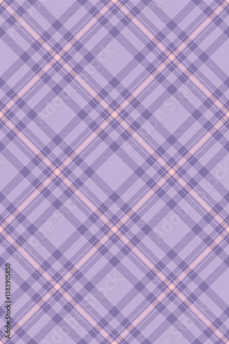 Linen check seamless textile, geometric background fabric plaid. Row texture pattern tartan vector in light and indigo colors.
